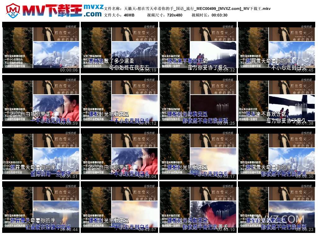 天籁天-想在雪天牵着你的手_国语_流行_MEC00499